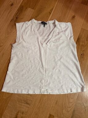 Me+Em Cap Sleeve Vneck Tee